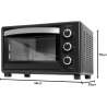 Cecotec Horno de sobremesa Bake&Toast 2300 Black, 23 L, 1500 W