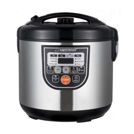 Esperanza Multicooker Cooking 5 L 860 W Negro, Metálico ekg011