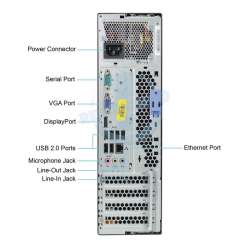 Pc Reacondicionado Lenovo m81 Sff i3 2130 4gb 250gb Odd Coa win7