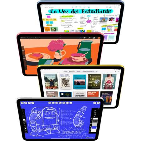 Apple iPad 2025 11" 256GB WiFi iPadOS 18 Plata/Amarillo/Azul