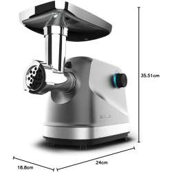 Picadora de Carne Cecotec Crusher 1400 Steel 1360W Gris