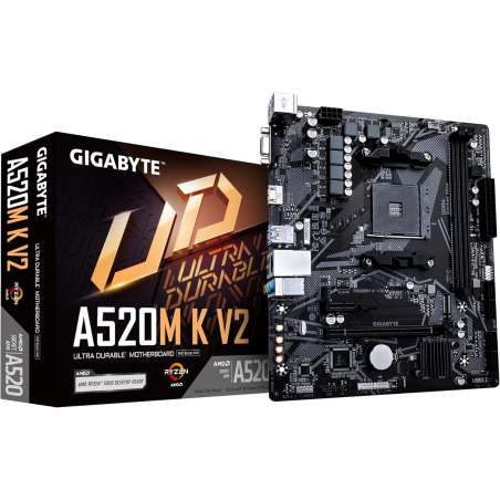 Placa Base Gigabyte A520M K V2 Socket AM4/ Micro ATX