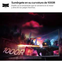 Monitor Curvo LG 32GS60QC-B 31.5" VA Quad HD 180Hz Negro