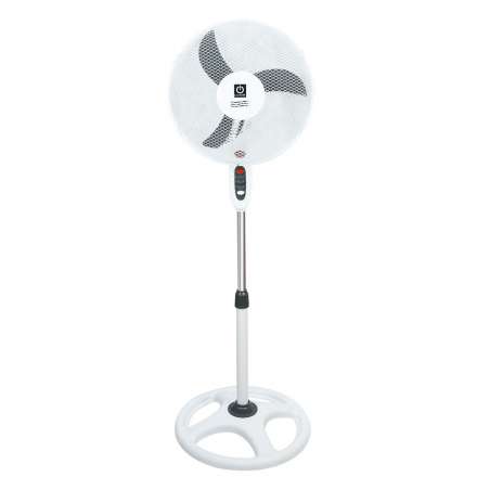 Ventilador de pie Ø16”, 3 velocidades, altura regulable y luz de cortesía. ELECTROTEK ET-F16SFV2