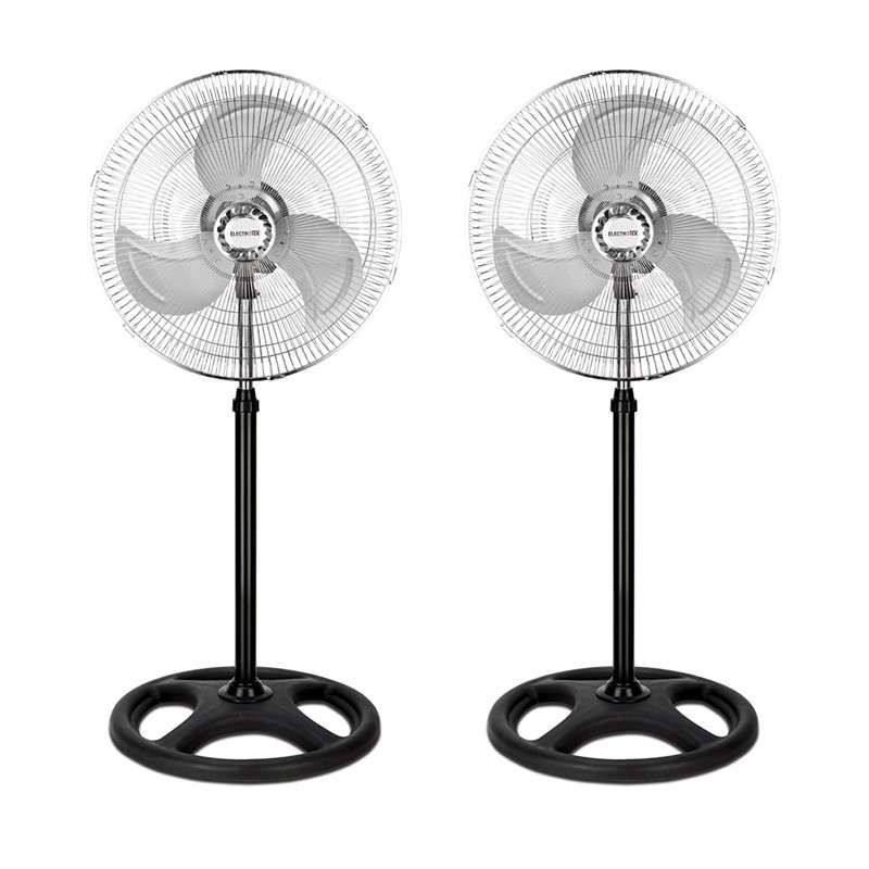 Ventilador de pie 18", 80W- Pack de 2 unidades. ELECTROTEK ET-F18SF