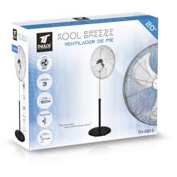 Ventilador de pie 20", 3 velocidades, 160W. THULOS TH-KB15