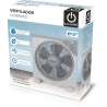 Ventilador Cuadrado 12" Box Fan, 3velocidades, potencia 40W. ELECTROTEK ET-F12BX