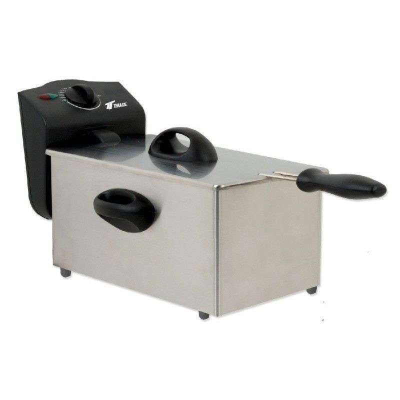 Freidora eléctrica  acero inoxidable. 1.75Lts. THULOS TH-FR1.75