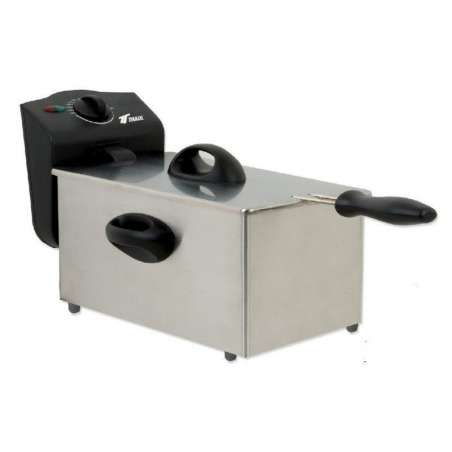 Freidora eléctrica  acero inoxidable. 1.75Lts. THULOS TH-FR1.75