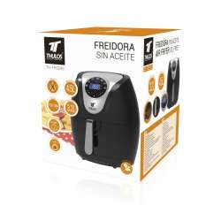 Freidora sin aceite 3.2L, temporizador de hasta 30m. Potencia: 1400W. THULOS TH-FR3245