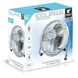 Mini Ventilador de ø6", 15W, 2 velocidades. KOOL BREEZE BY THULOS TH-KB01