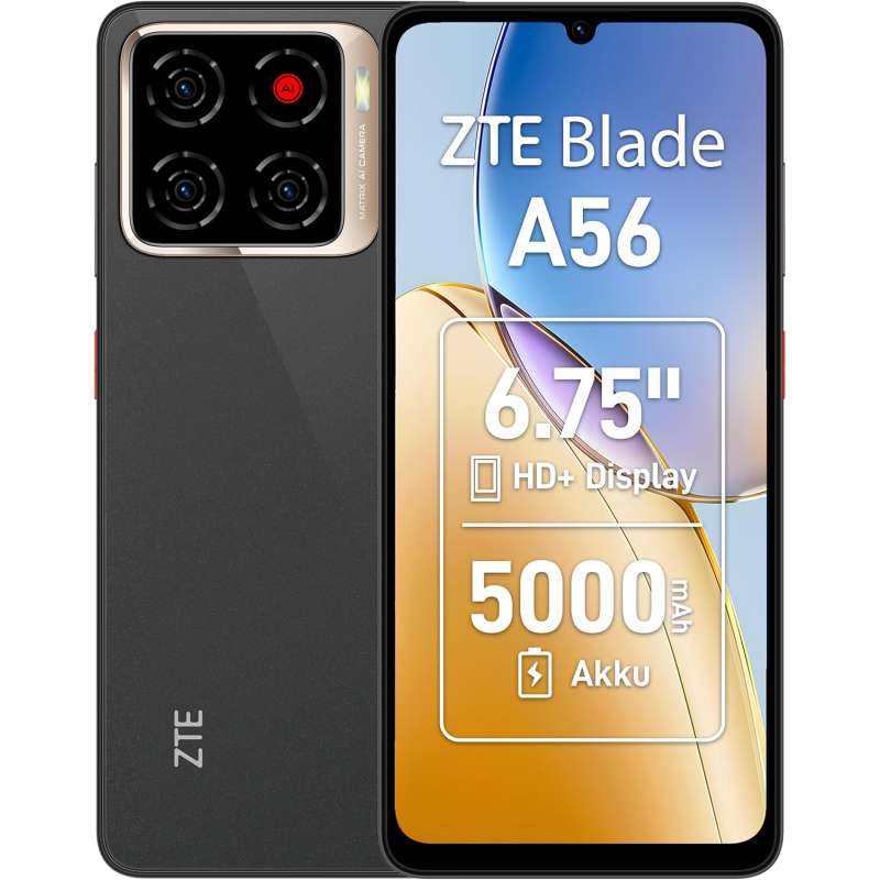 ZTE Blade A56 4GB/ 64GB/ 6.75"/ Negro o Oro