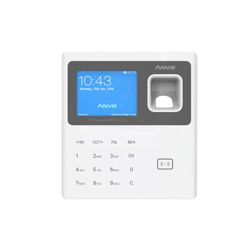 ANVIZ W1-PRO Control de presencia - Huella, tarjeta EM y PIN - 3.000 usuarios | 100.000 registros - TCP/IP, WiFi y USB - 2.8&quo