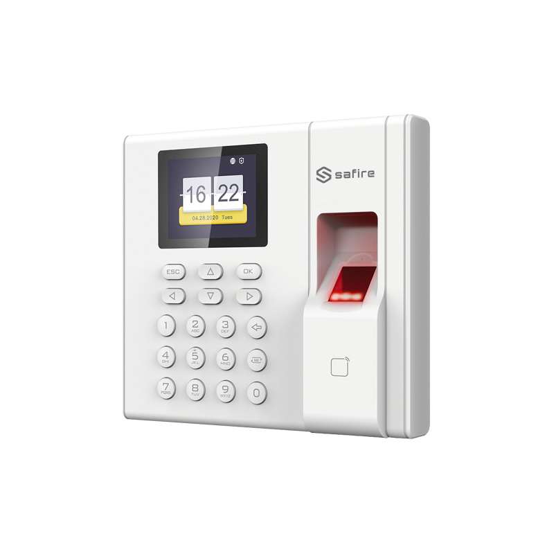 SAFIRE SF-AC3002KMFD-IP Control de presencia - Huella, tarjeta MF y PIN - 1.000 usuarios | 100.000 registros - TCP/IP, USB y mod