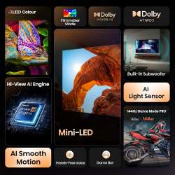 TV Hisense 55U7Q (2025) 55" Mini-LED 4K UHD 144Hz