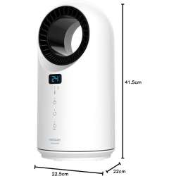 Cecotec Calefactor Bajo Consumo Ready Warm 8200 Bladeless. Potencia 1500 W, Mando a Distancia