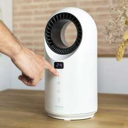Cecotec Calefactor Bajo Consumo Ready Warm 8200 Bladeless. Potencia 1500 W, Mando a Distancia