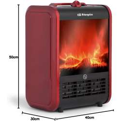 Chimenea Eléctrica Orbegozo CM 9015/ 2 niveles de potencia/ 750W-1500W