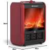 Chimenea Eléctrica Orbegozo CM 9015/ 2 niveles de potencia/ 750W-1500W
