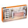 Estufa de cuarzo, 3 ajustes de temperatura, 400W / 800W / 1200W