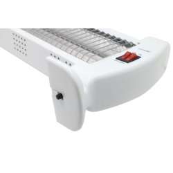 Estufa de cuarzo, 3 ajustes de temperatura, 400W / 800W / 1200W