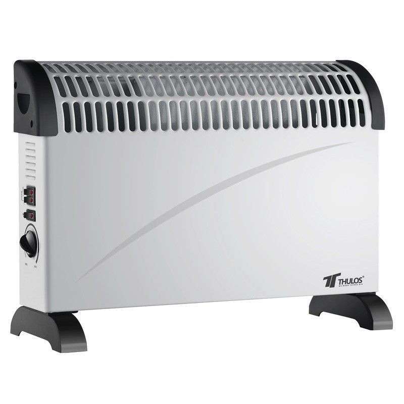 Calefactor convector con turbo ventilador, 3 ajustes de temperatura  750W / 1250W / 2000W.