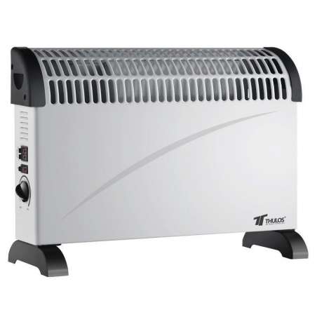 Calefactor convector con turbo ventilador, 3 ajustes de temperatura  750W / 1250W / 2000W.