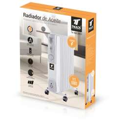 Radiador de Aceite de 11 elementos de calor. Potencia: 2500W