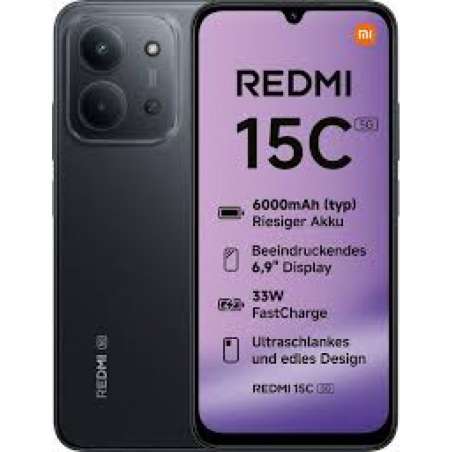Xiaomi Redmi 15C 5G 4GB/128GB Negro o Verde