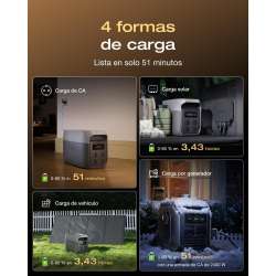 Estación de Energía Portátil EcoFlow Delta 3 Max 2048 Wh