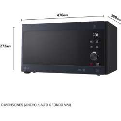 Microondas LG gris de 1150 W y 25 L - MH6565CPW