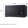 Microondas LG gris de 1150 W y 25 L - MH6565CPW