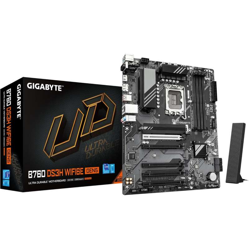 PLACA BASE GIGABYTE B760 DS3H WIF6E GEN5 1700 AX ATX 4XDDR5