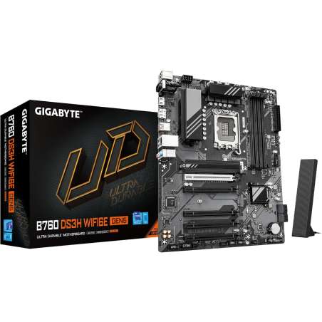 PLACA BASE GIGABYTE B760 DS3H WIF6E GEN5 1700 AX ATX 4XDDR5