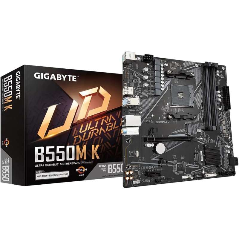Placa Base Gigabyte B550M K Socket AM4/ DDR4/ PCIe 4.0/ Micro ATX