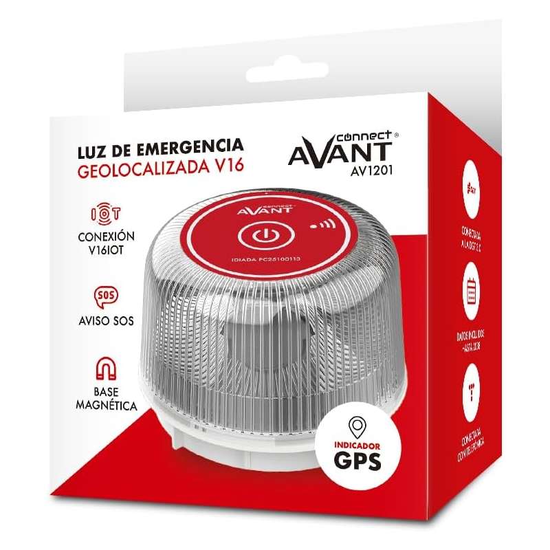 LOTE DE 5 baliza de emergencia para coche Avant V16 Connected AV1201
