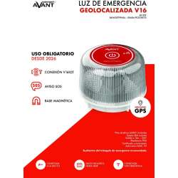 LOTE DE 5 baliza de emergencia para coche Avant V16 Connected AV1201