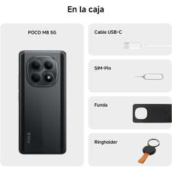 Xiaomi POCO M8 8GB/ 512GB/ 6.77"/ 5G Plata, Negro o Azul