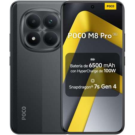 Xiaomi POCO M8 Pro 12GB/ 512GB/ 6.83"/ 5G/ Negro, Verde y Plata