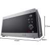 Microondas LG gris de 1150 W y 25 L - MH6565CPS