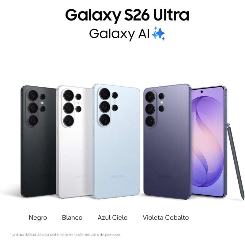 Samsung Galaxy S26 Ultra 5G 16Gb/1Tb Negro, Blanco o Azul