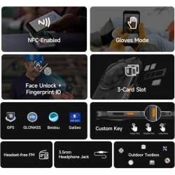 Ulefone RugKing 4G 16GB/256GB Negro