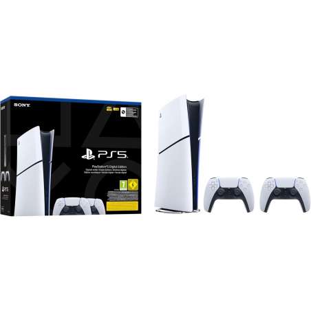 PS5 Slim Digital 825GB/ Incluye 2 Mandos Dual Sense/ Chassis E