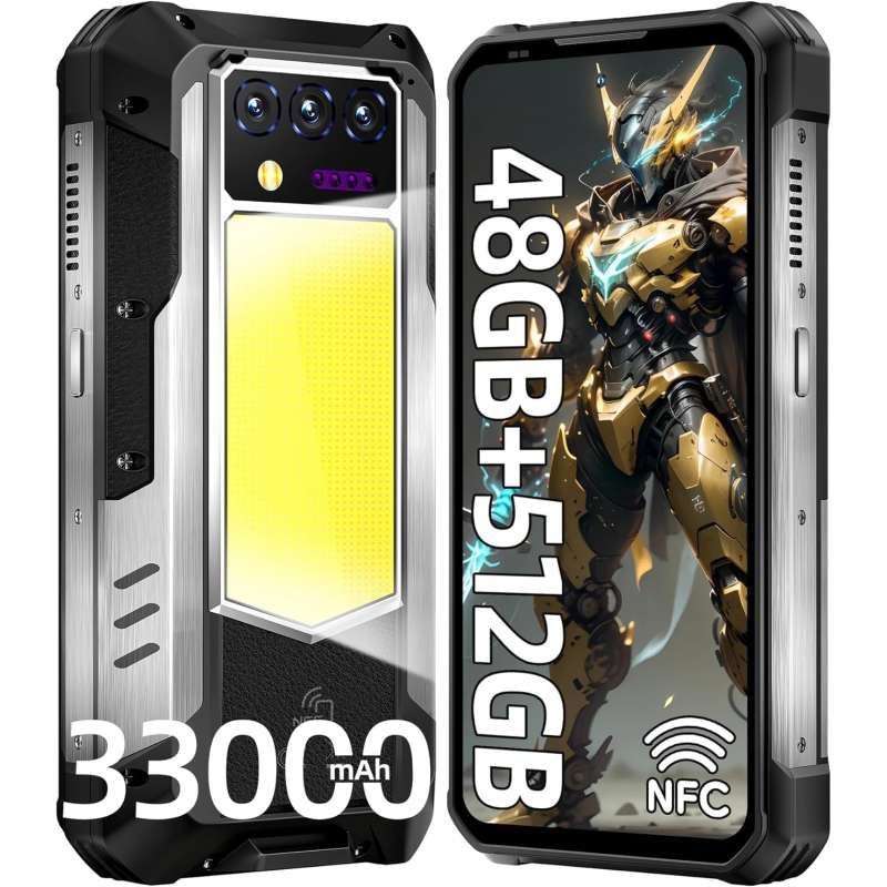 Oukitel WP100 Titan 6.8" 5G 48GB (16+32)/512GB 33000 mAh con Proyector