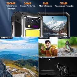 Oukitel WP100 Titan 6.8" 5G 16GB/512GB 33000 mAh con Proyector