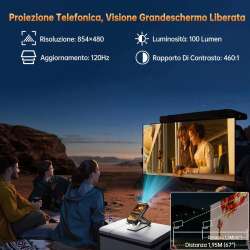 Oukitel WP100 Titan 6.8" 5G 48GB (16+32)/512GB 33000 mAh con Proyector