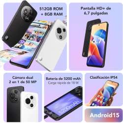 TCL 60 SE 18GB/ 512GB/ 6.7" Negro o Blanco