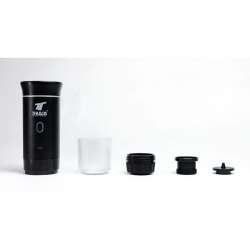 Cafetera portátil, 20 bares de presión. Admite 2 tipos de cápsulas + café molido.