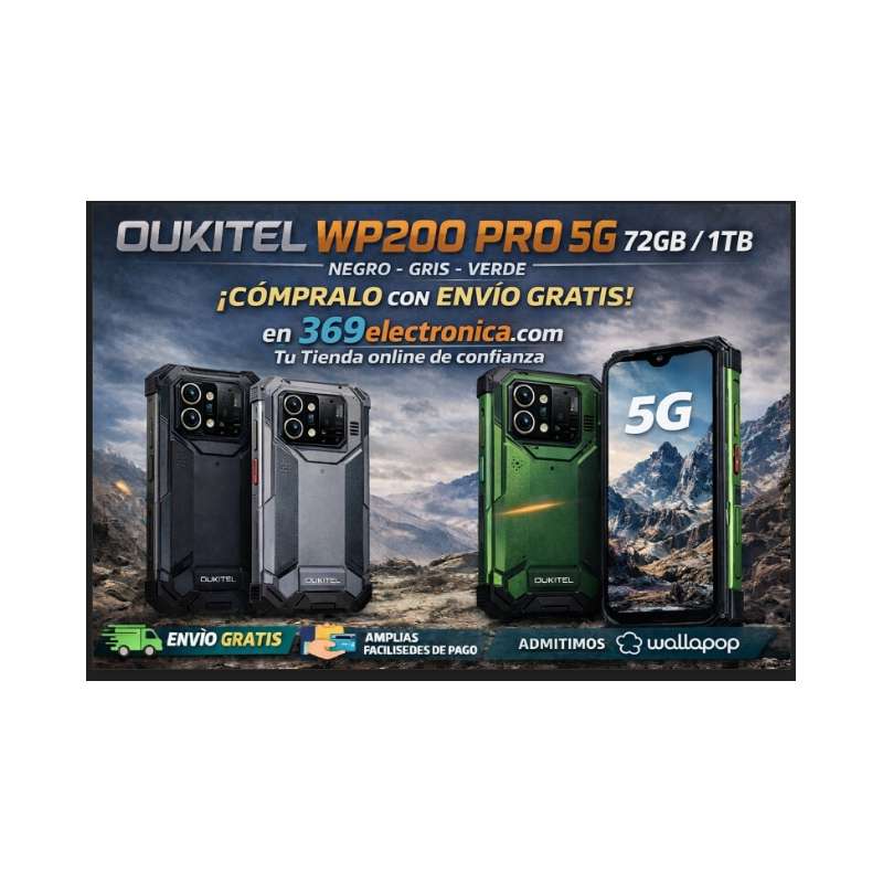 Oukitel WP200 Pro 5G 72GB/1TB Negro, Gris o Verde