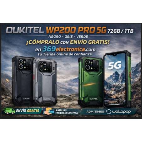 Oukitel WP200 Pro 5G 72GB/1TB Negro, Gris o Verde